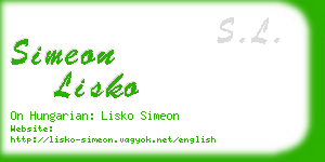 simeon lisko business card